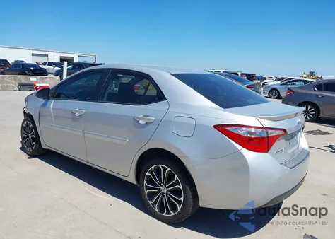 2015 Toyota Corolla S Plus из США, поврежденный, VIN 5YFBURHEXFP216342